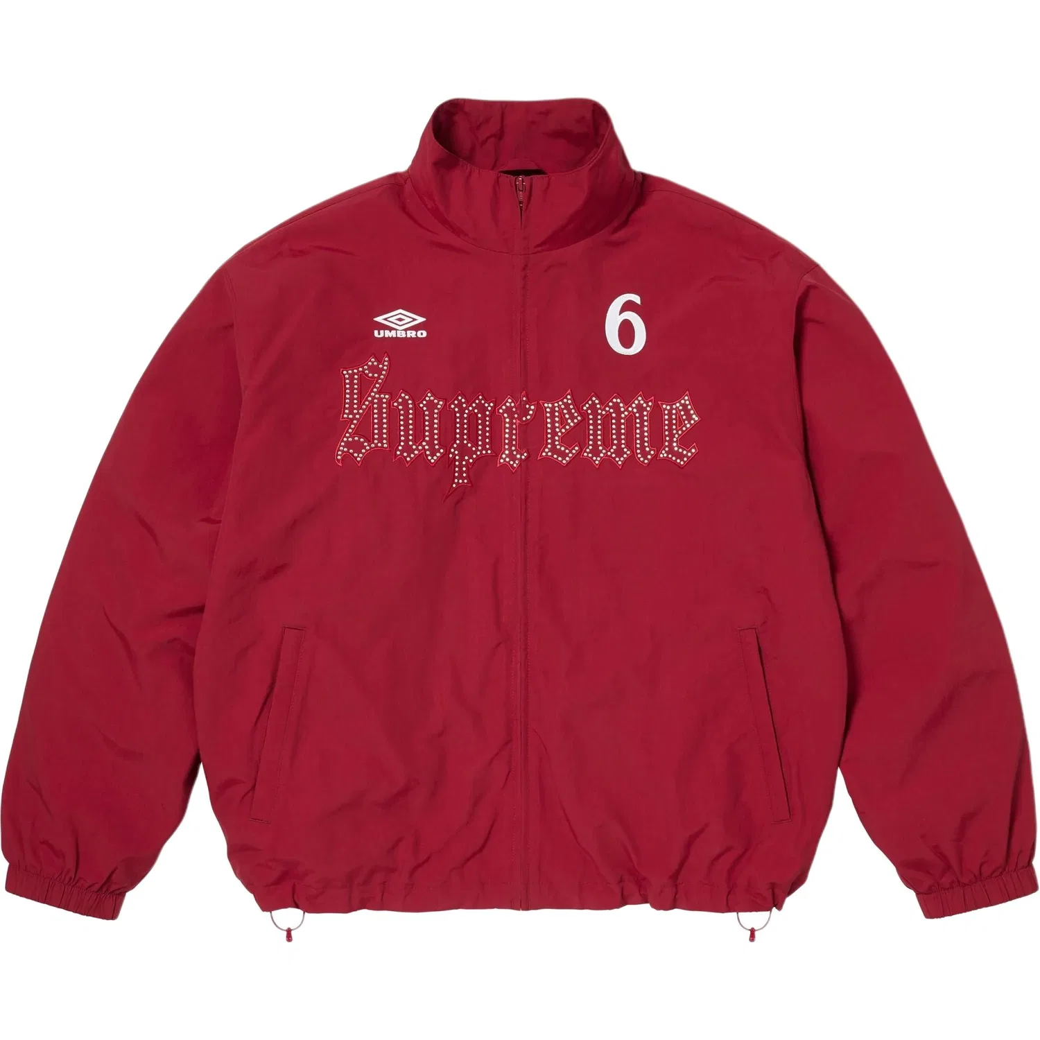 Куртка Supreme Umbro Stand Collar, Light Gray — фото 4