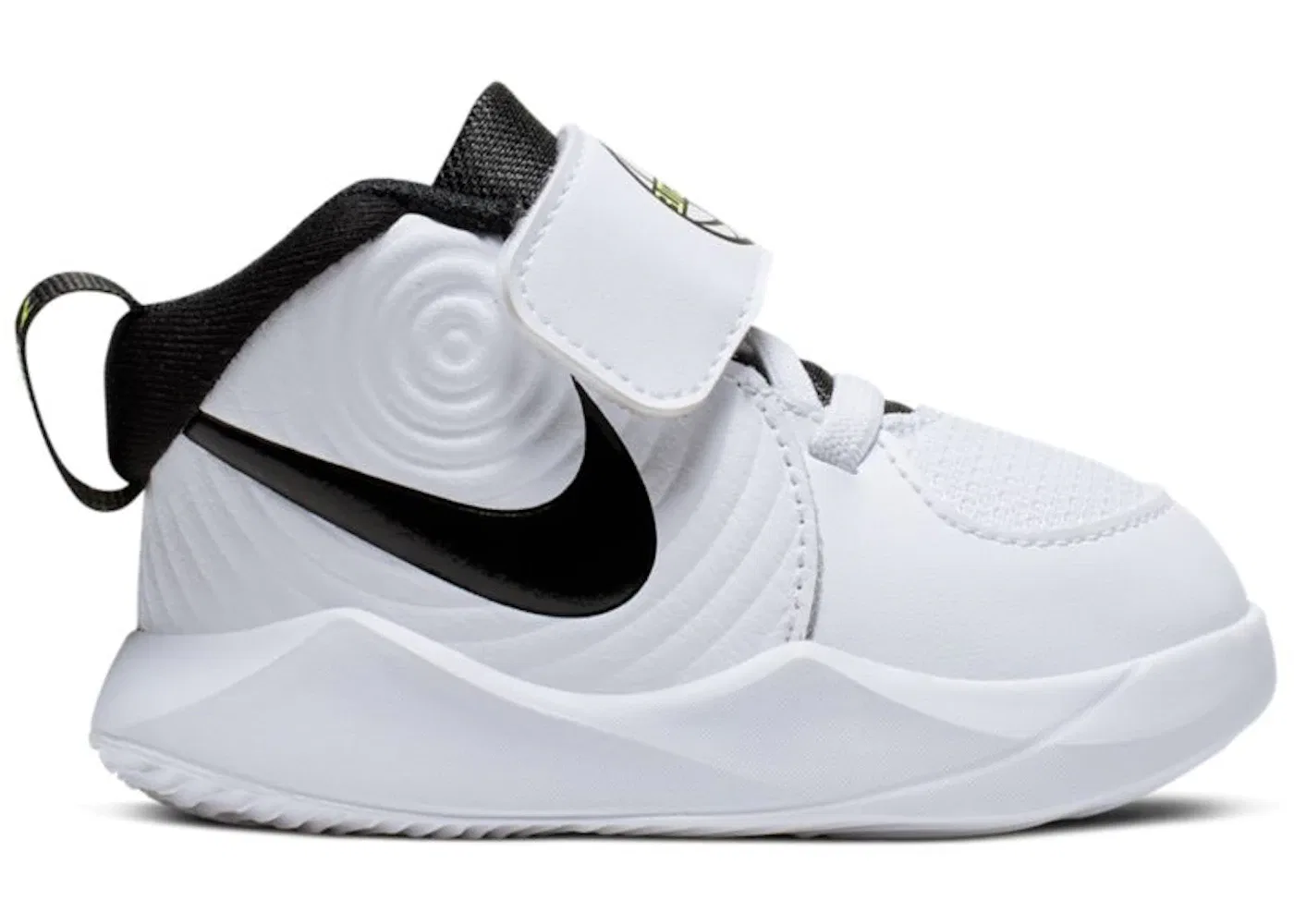 Детские кроссовки для мальчиков Nike Team Hustle D 9 Nike, White/Volt/Black