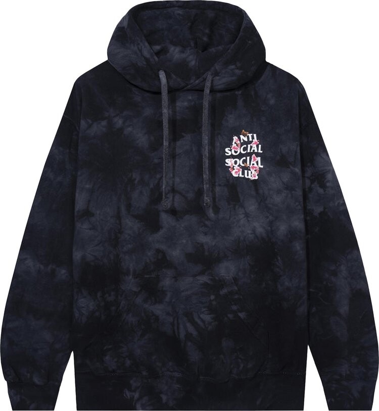 

Худи Anti Social Social Club Kkoch Never Dies Tie Dye Hoodie 'Black', черный