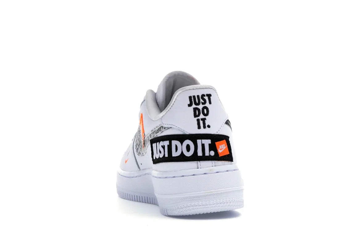 Детские кроссовки Lifestyle с принтом Nike Air Force 1 Low Nike, White/Total Orange-Black — фото 4