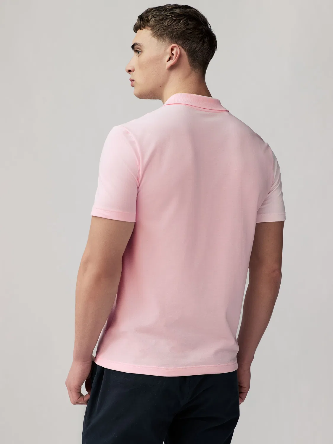 Розовая рубашка поло с короткими рукавами Lacoste стандартного кроя — фото 2