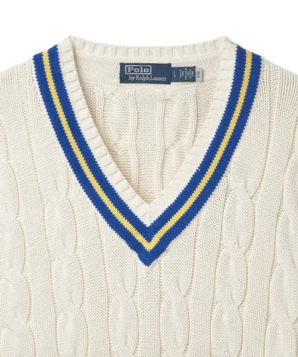 Свитер с узором, Iconic Cricket, Polo Ralph Lauren, натуральный — фото 3