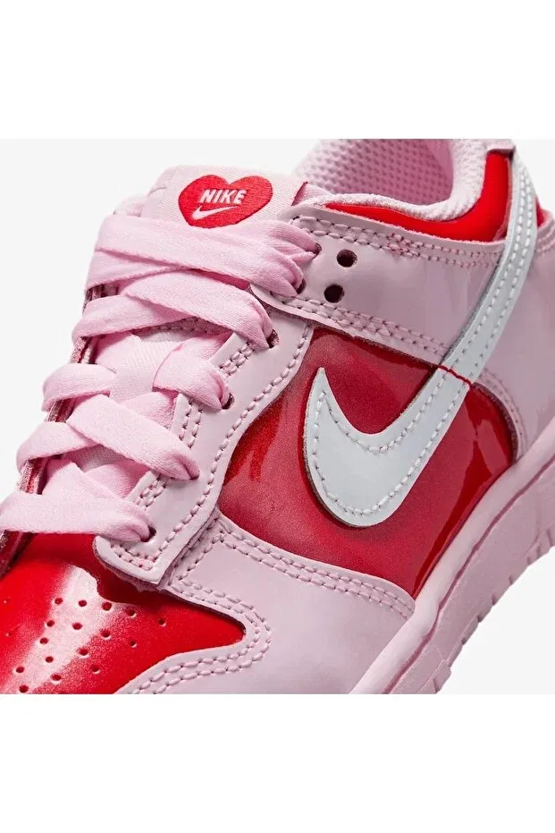 Детские кроссовки для девочек кожаные Dunk Low BP Nike, Red — фото 3