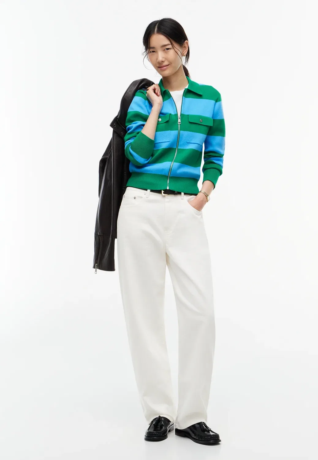 Кардиган, полностью вышитый Tommy Hilfiger, Green/Frigid Blue — фото 2