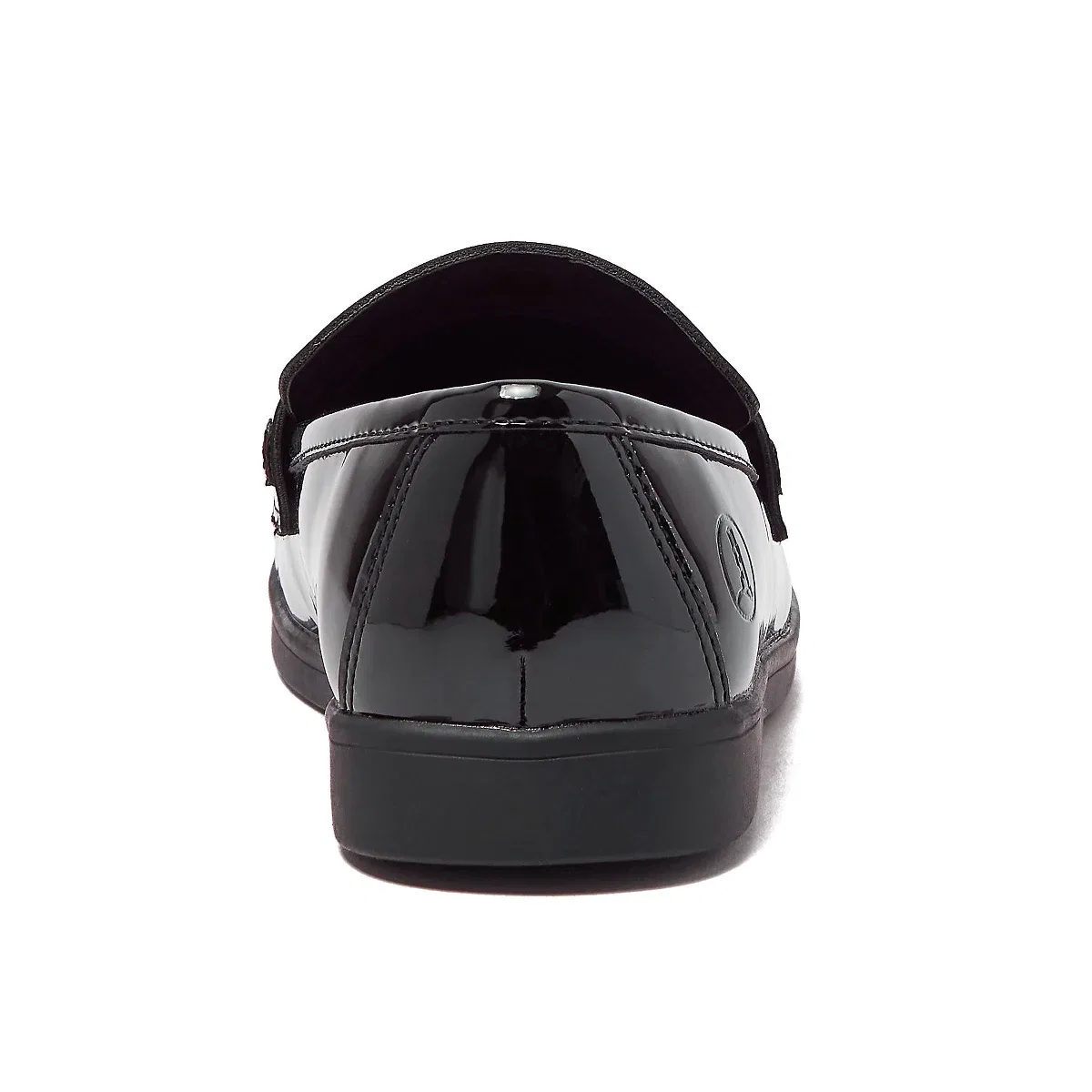 Детские туфли-лоферы без каблука Lands' End, Black Patent — фото 4