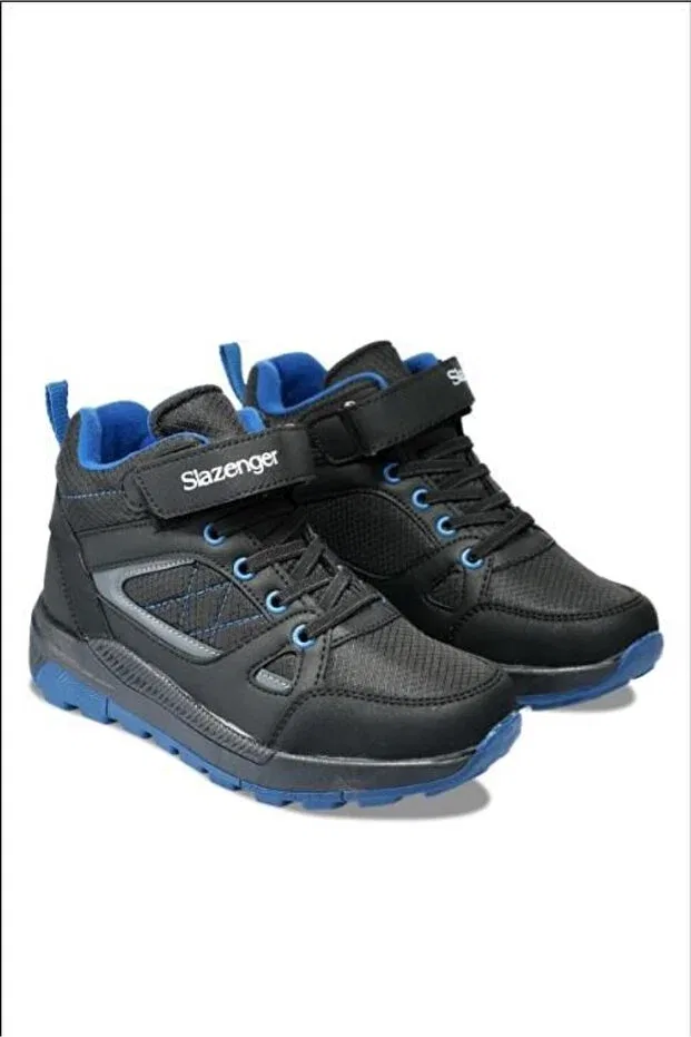 Детские ботинки для девочек на плоской подошве Slazenger, Black / Saks Blue — фото 2