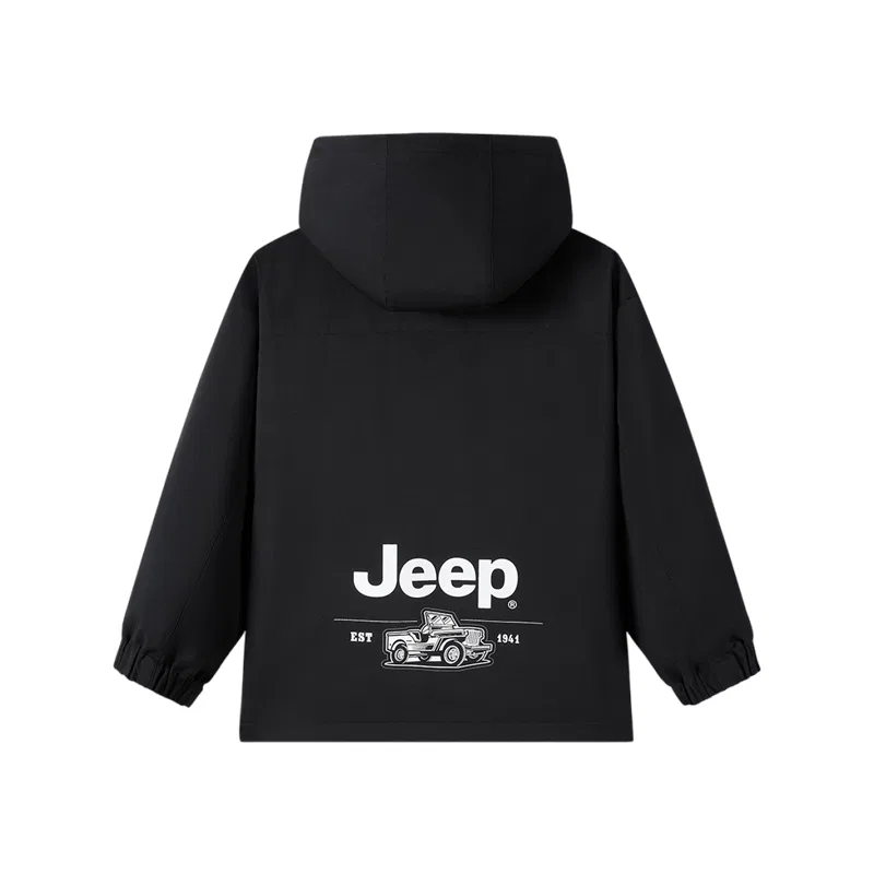 Детская куртка с капюшоном, трехслойная, модель 3-в-1, Jeep, Red — фото 4