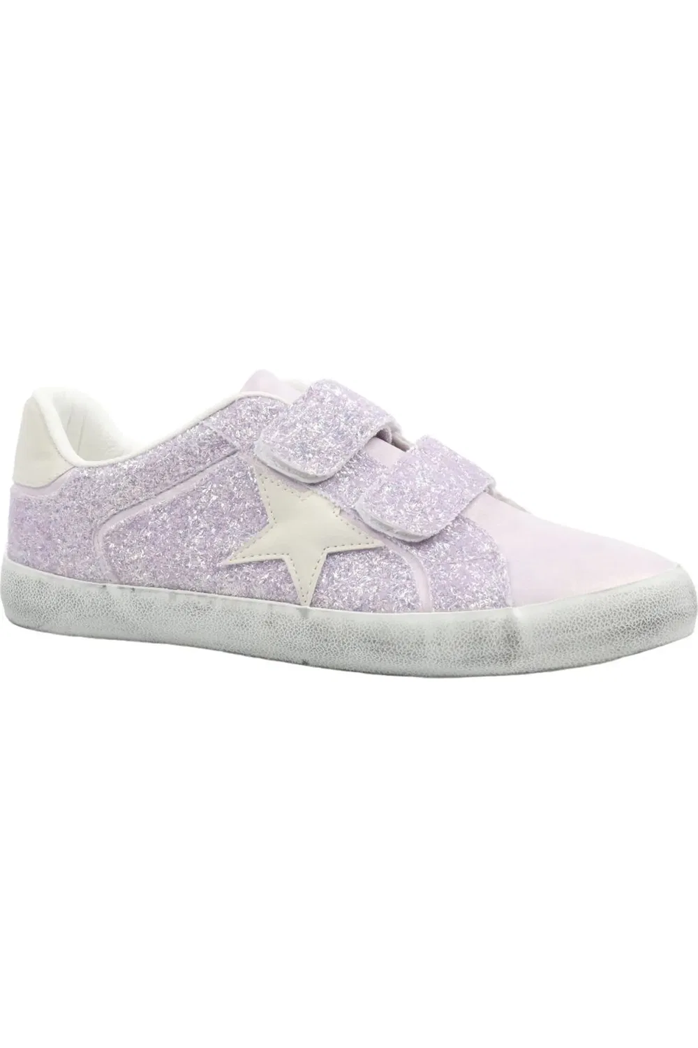 Детские кроссовки со звездой Koryana Nina, Light Purple Glitter
