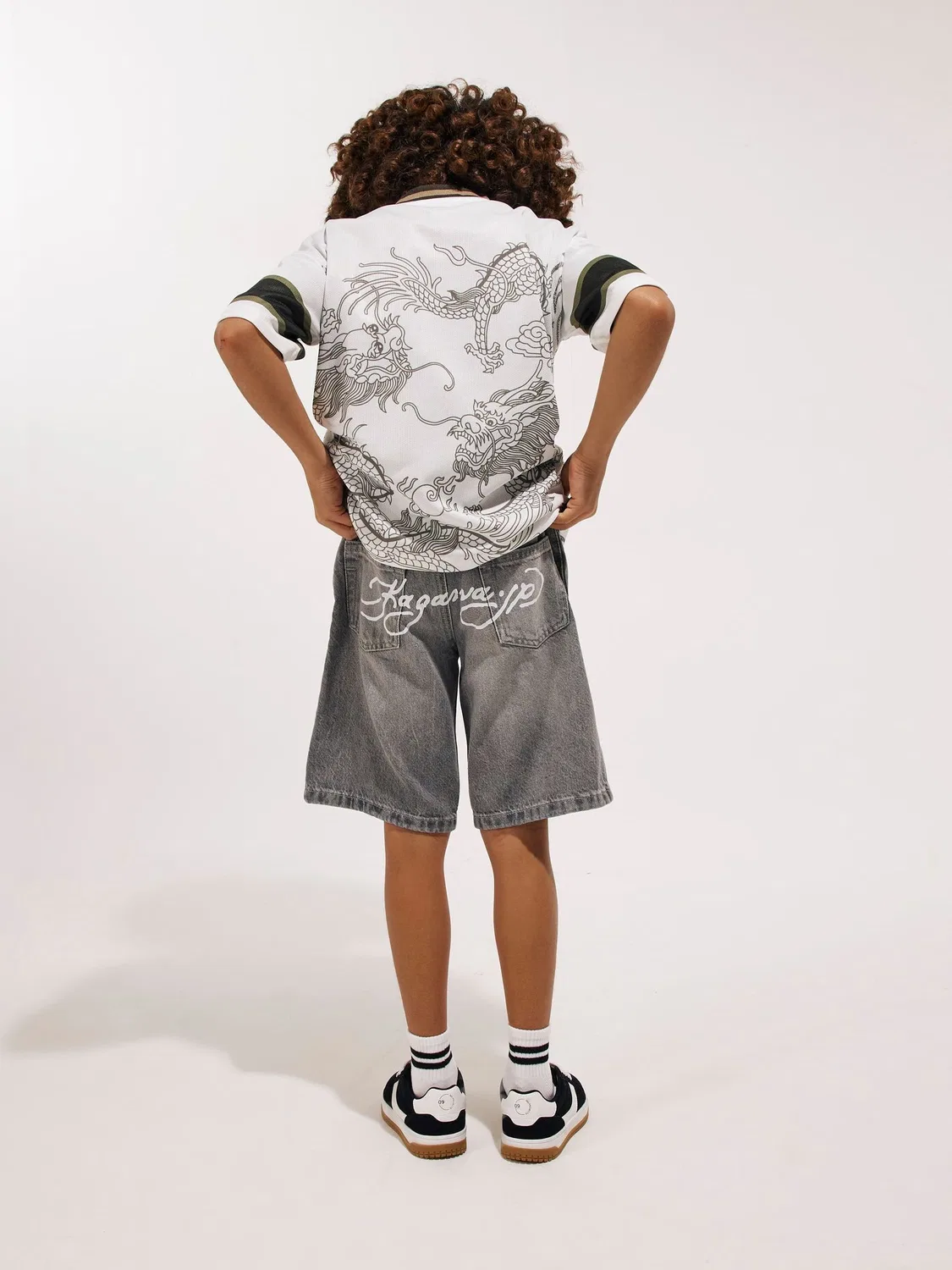 Шорты джинсовые River Island Grey, серые — фото 2
