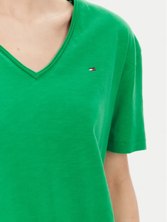 Футболка relaxed fit Tommy Hilfiger, зеленый — фото 4