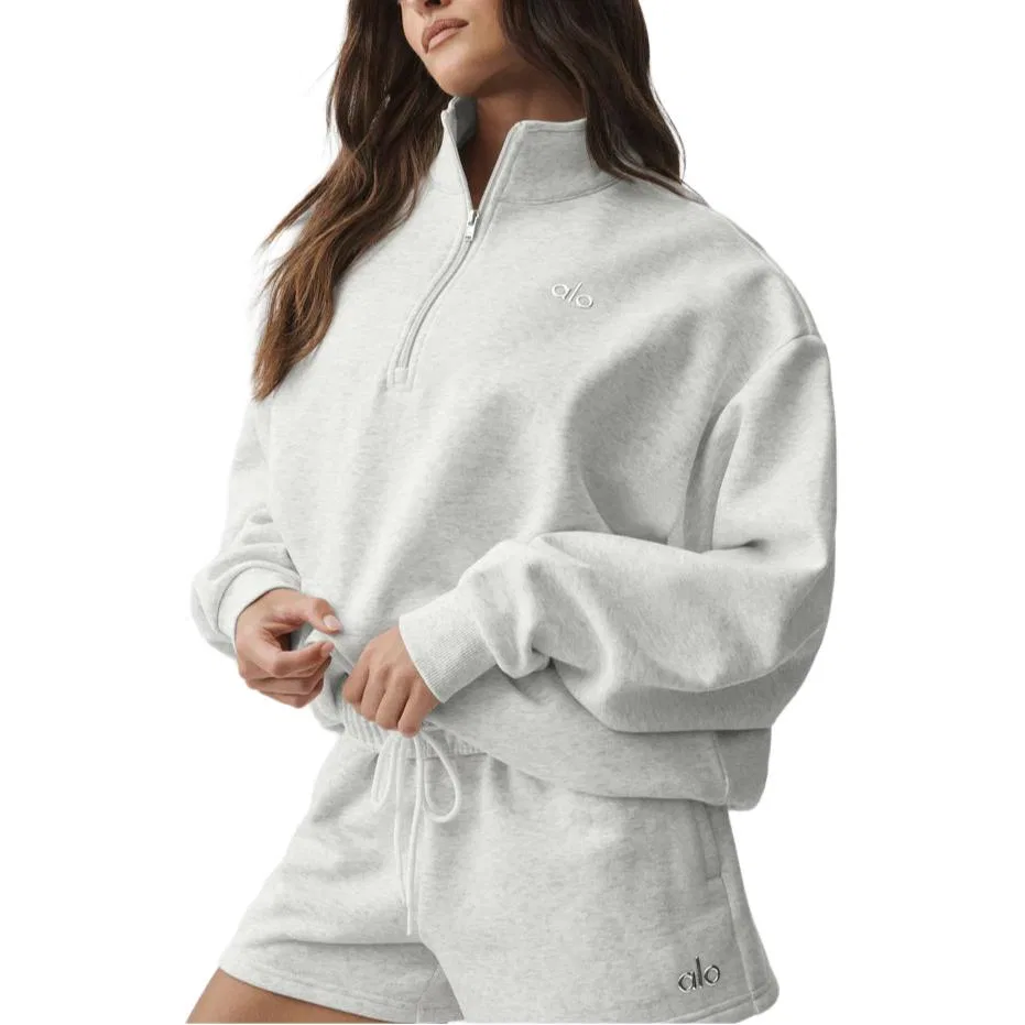 Детский свитшот с длинным рукавом Accolade Alo Yoga, White Heather