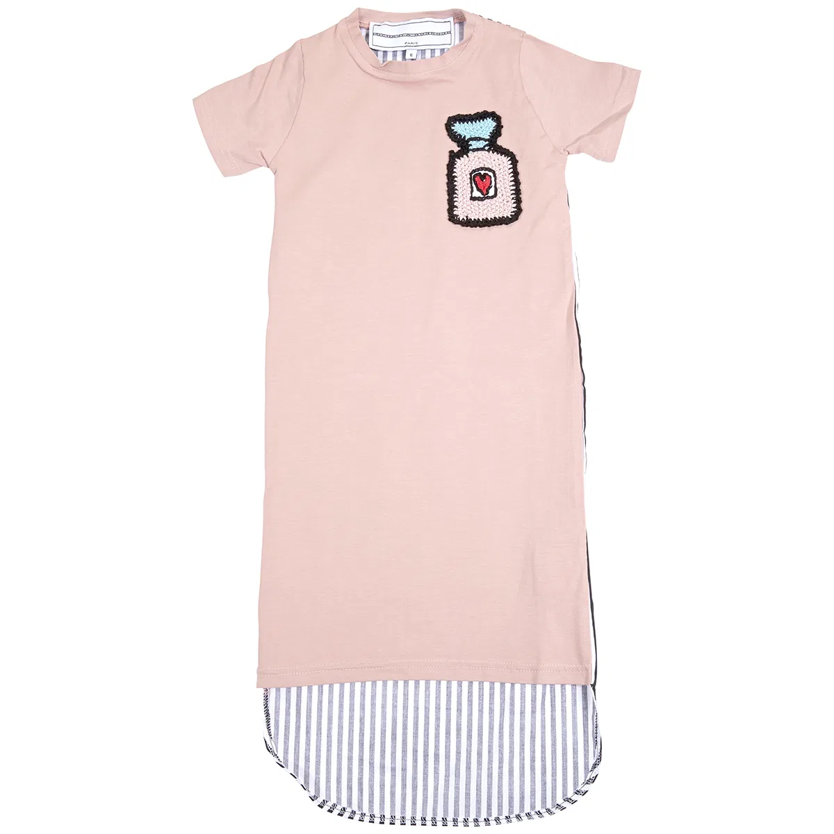 Платье с коротким рукавом и контрастной спинкой Kids Contrast Back Short-sleeve Dress Michaela Buerger, Pink