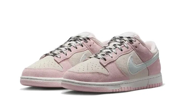 Детские кроссовки Nike Dunk Low LX, Pink Foam/Platinum — фото 2