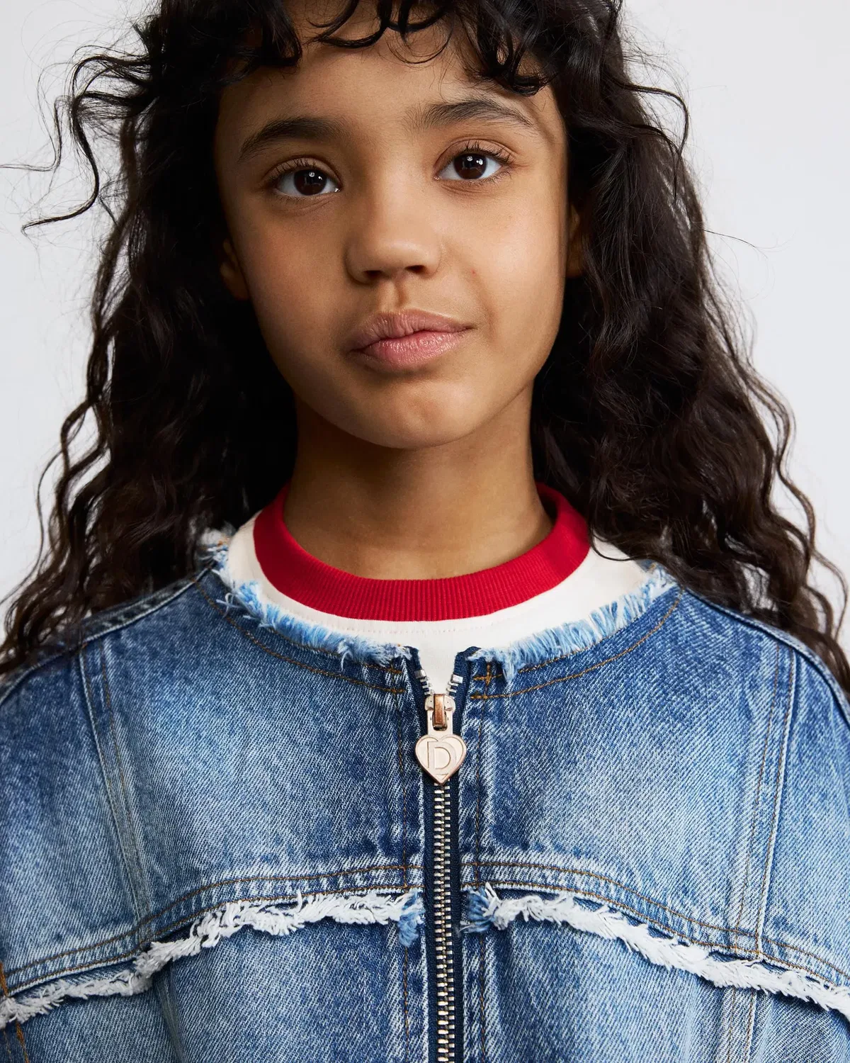 Детская куртка для девочек с принтом Desigual, Azul — фото 2
