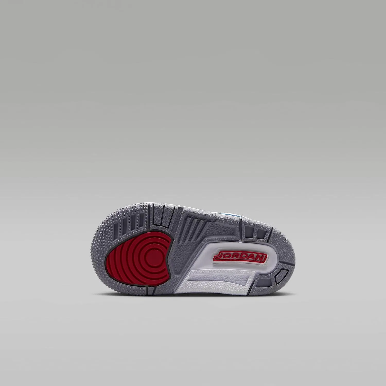 Детские кроссовки для мальчиков Jordan 3 Retro True Blue Nike, White/True Blue/Cement Gray/Fire Red — фото 2