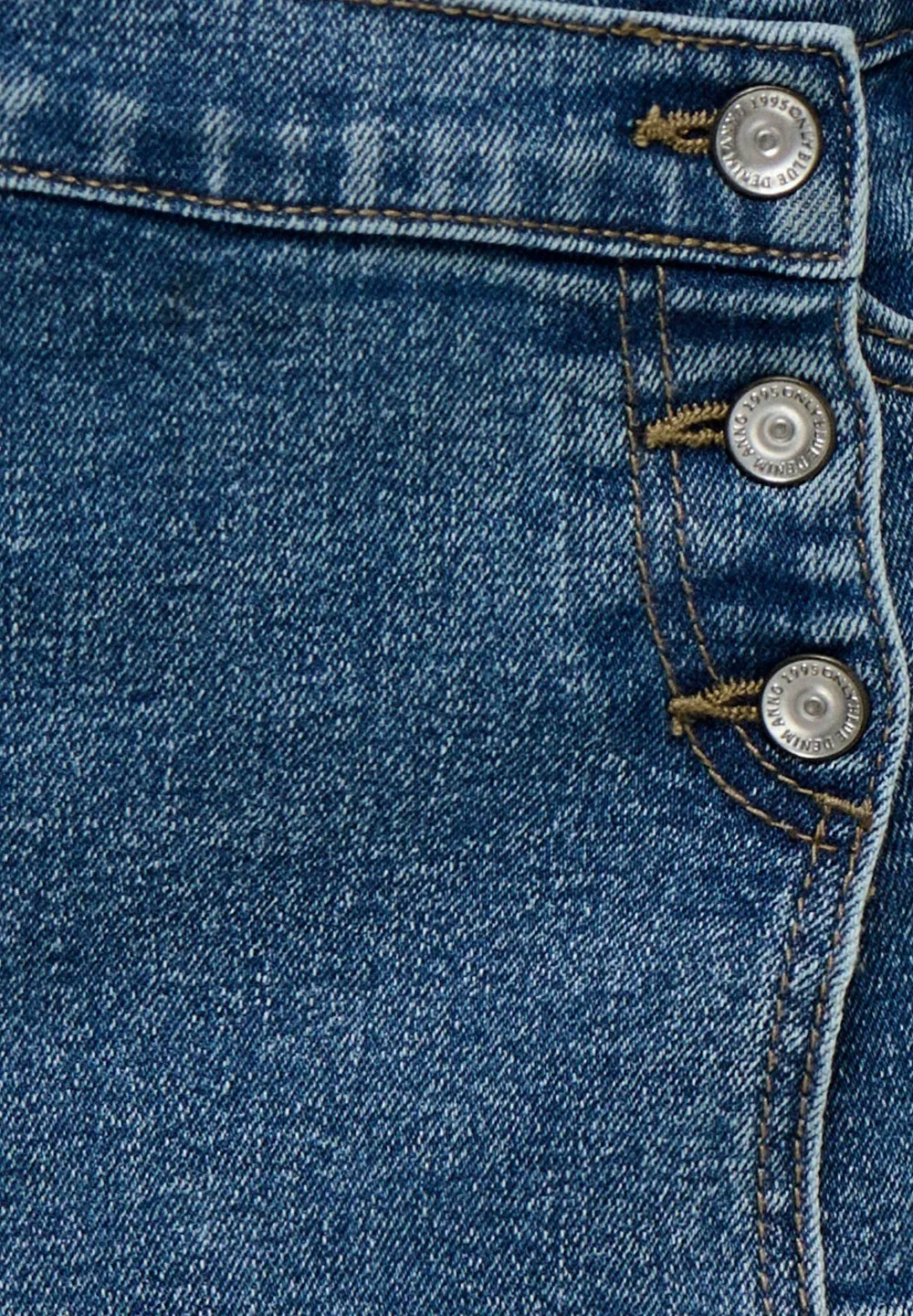 Jeansrock kmgjenny Jeansrock Kurzer Rock - юбка Only Mini, Medium Blue Denim — фото 4