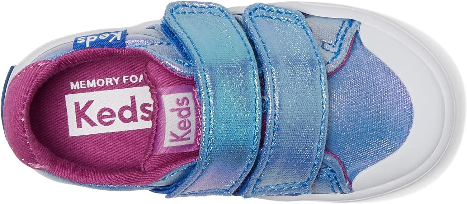 Детские кроссовки для девочек Courtney Hl Keds, Blue Iridescent — фото 3