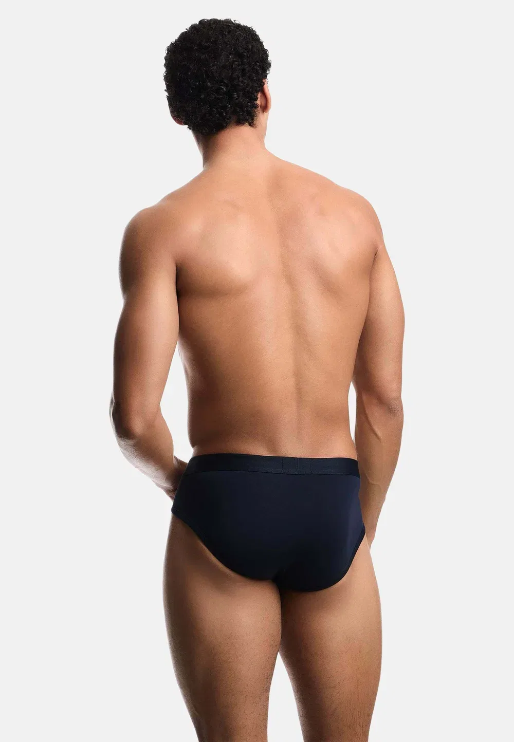 Комплект из 3 комфортных трусов Emporio Armani, Blu — фото 2