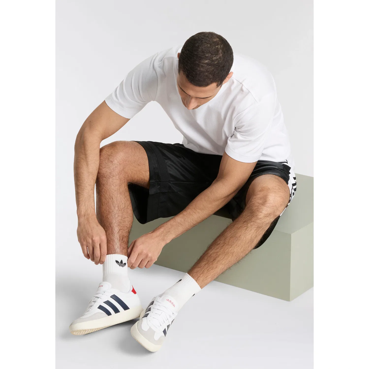 Мужские спортивные носки Mid Ankle 6er-Pack Adidas Originals, White — фото 4