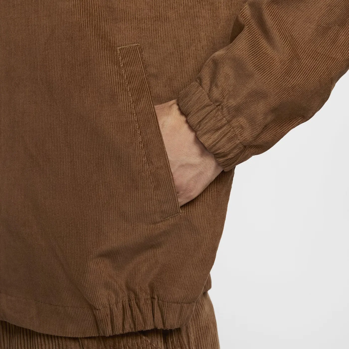 Куртка-харрингтон из вельвета Sportswear Club Corduroy Harrington Jacket Nike, светло-коричневый — фото 3