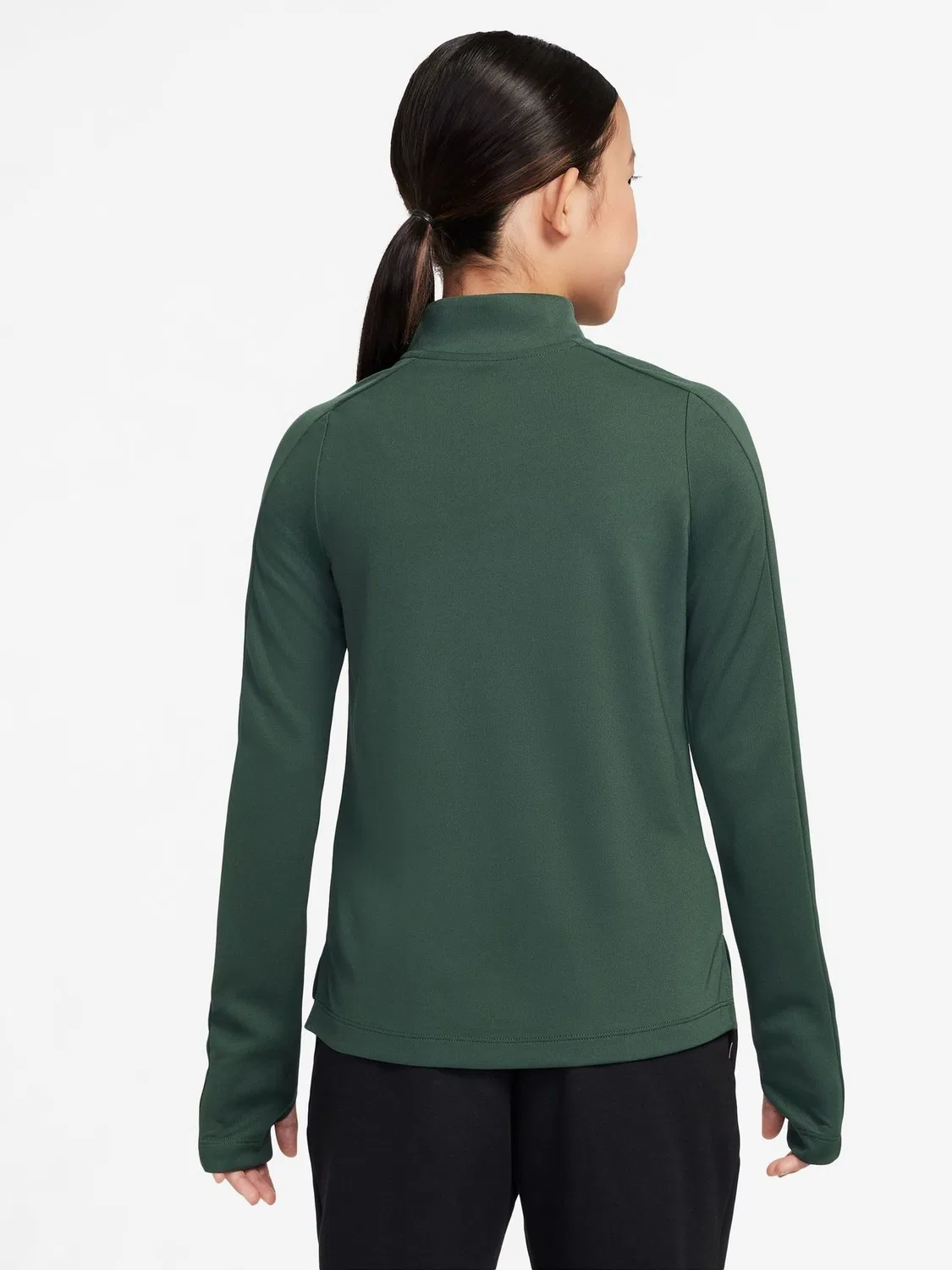 Водолазка Nike Dri-FIT Long Sleeve Half Zip Top, фир зеленый — фото 3