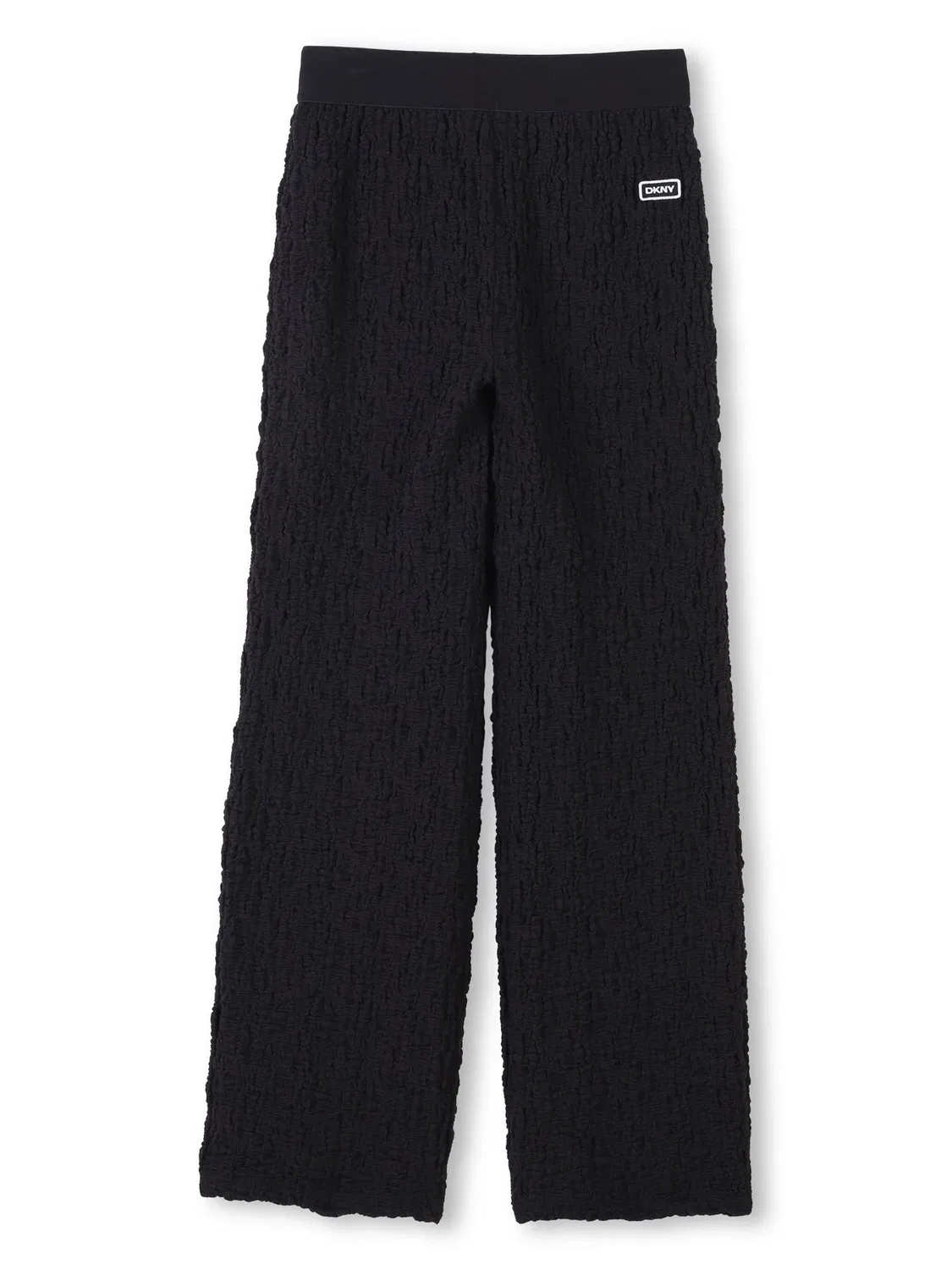 Штаны с вафельной текстурой DKNY, черный