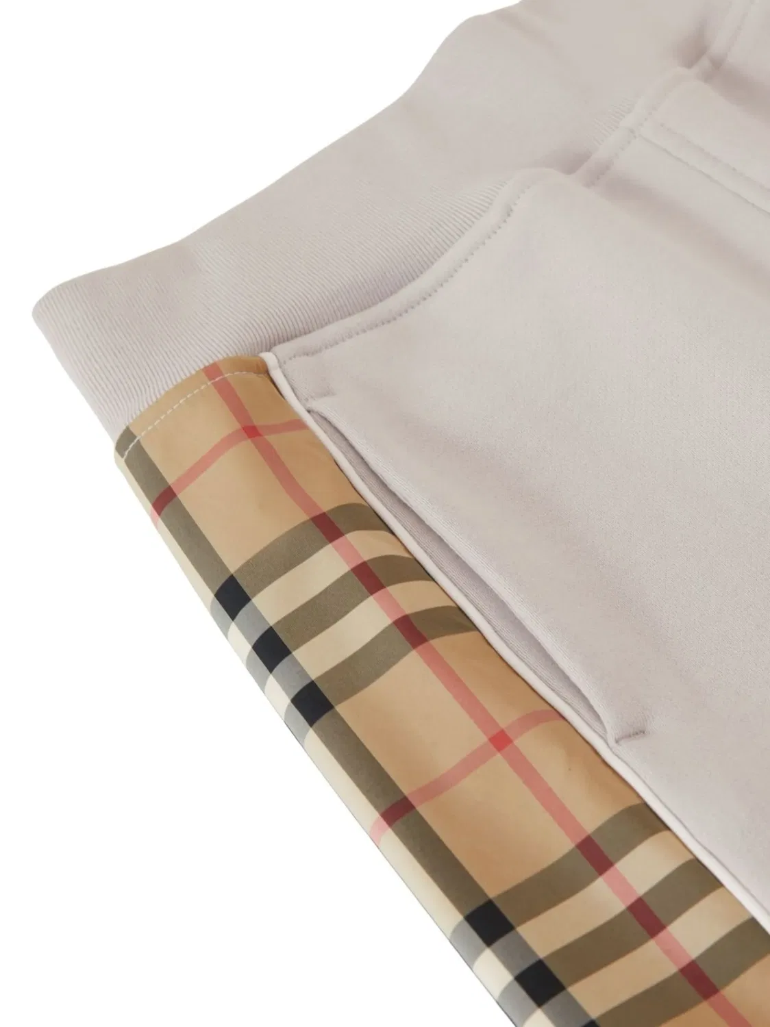 Хлопковые шорты с узором Vintage Check Burberry, серый — фото 3
