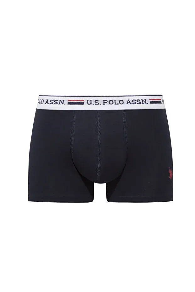 Мужской комплект боксеров с принтом U.S. Polo Assn., Navy Blue - Red - Printed — фото 2
