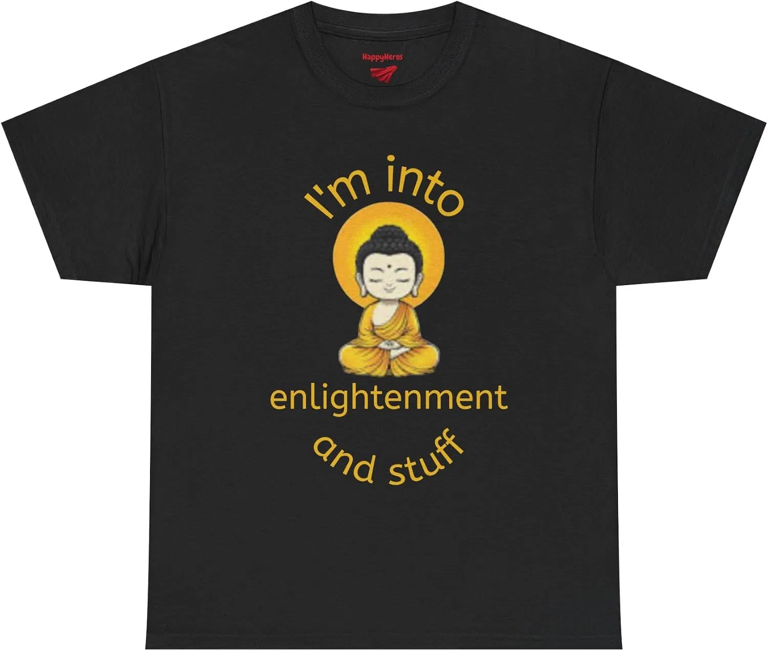 Женская футболка с принтом I'm into Enlightenment, чёрный