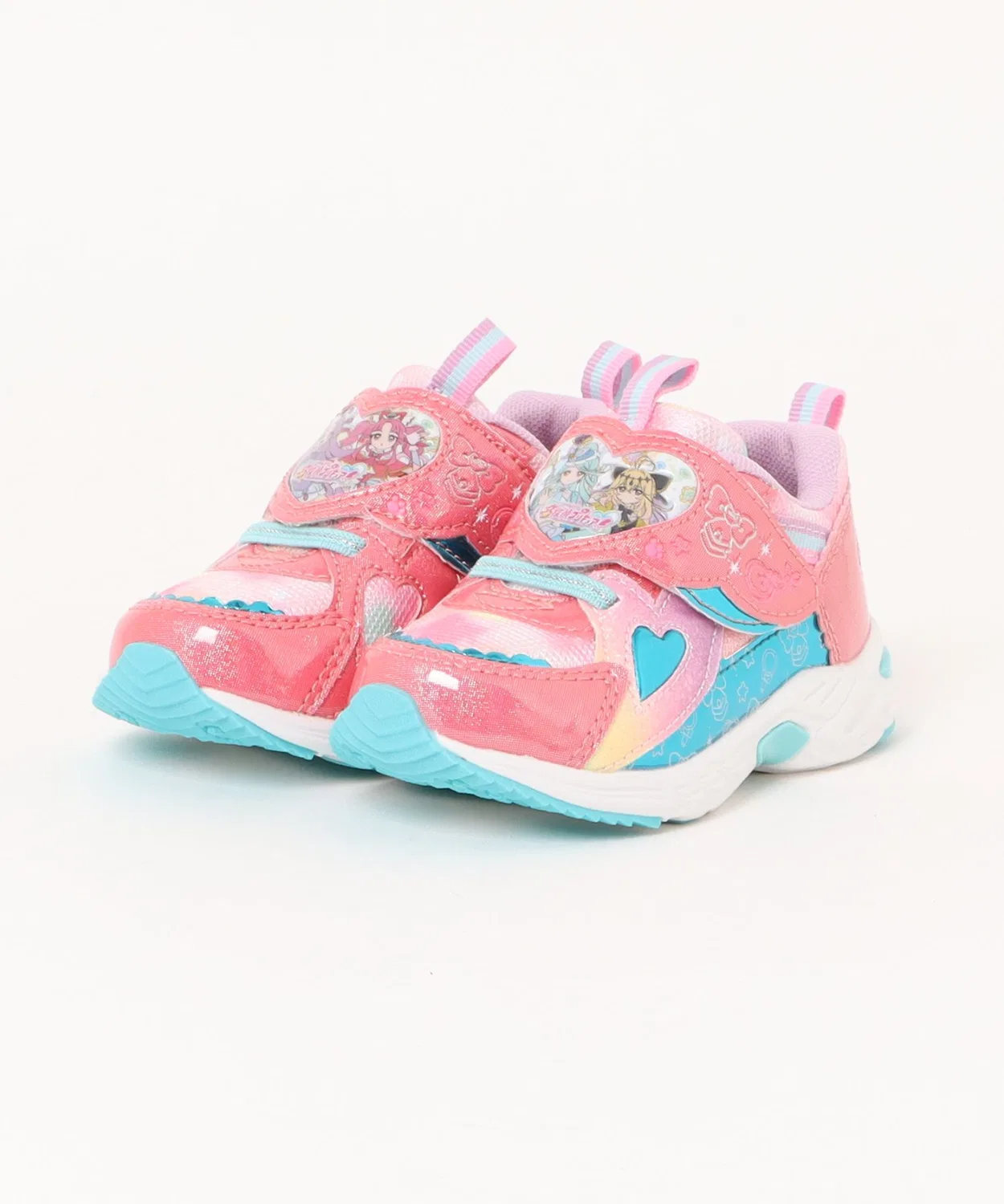 Детские кроссовки для девочек с принтом, модель 名探偵プリキュア！ ASBee, Pink