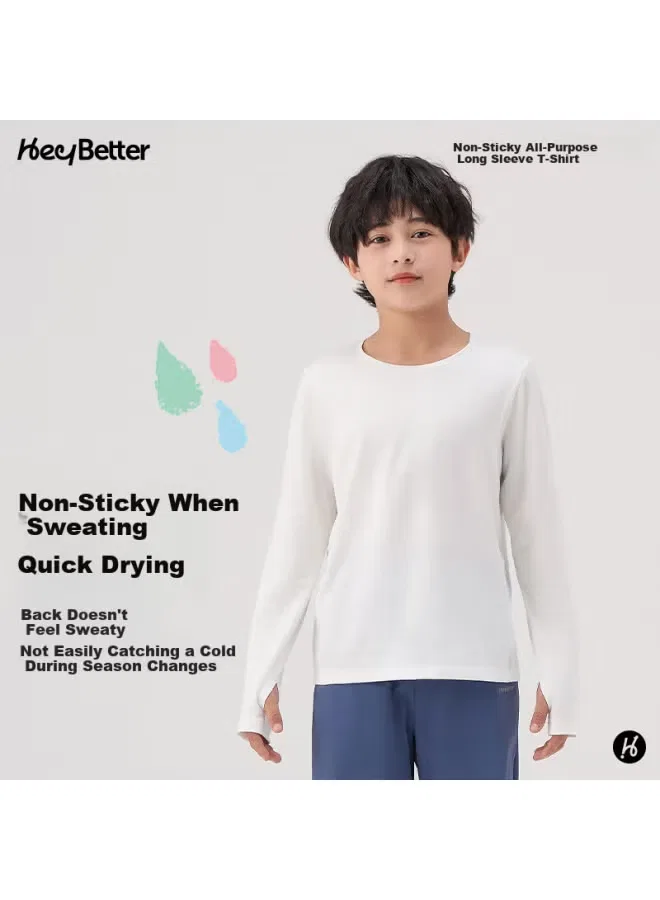 Лонгслив детский с длинным рукавом Heybetter, серый