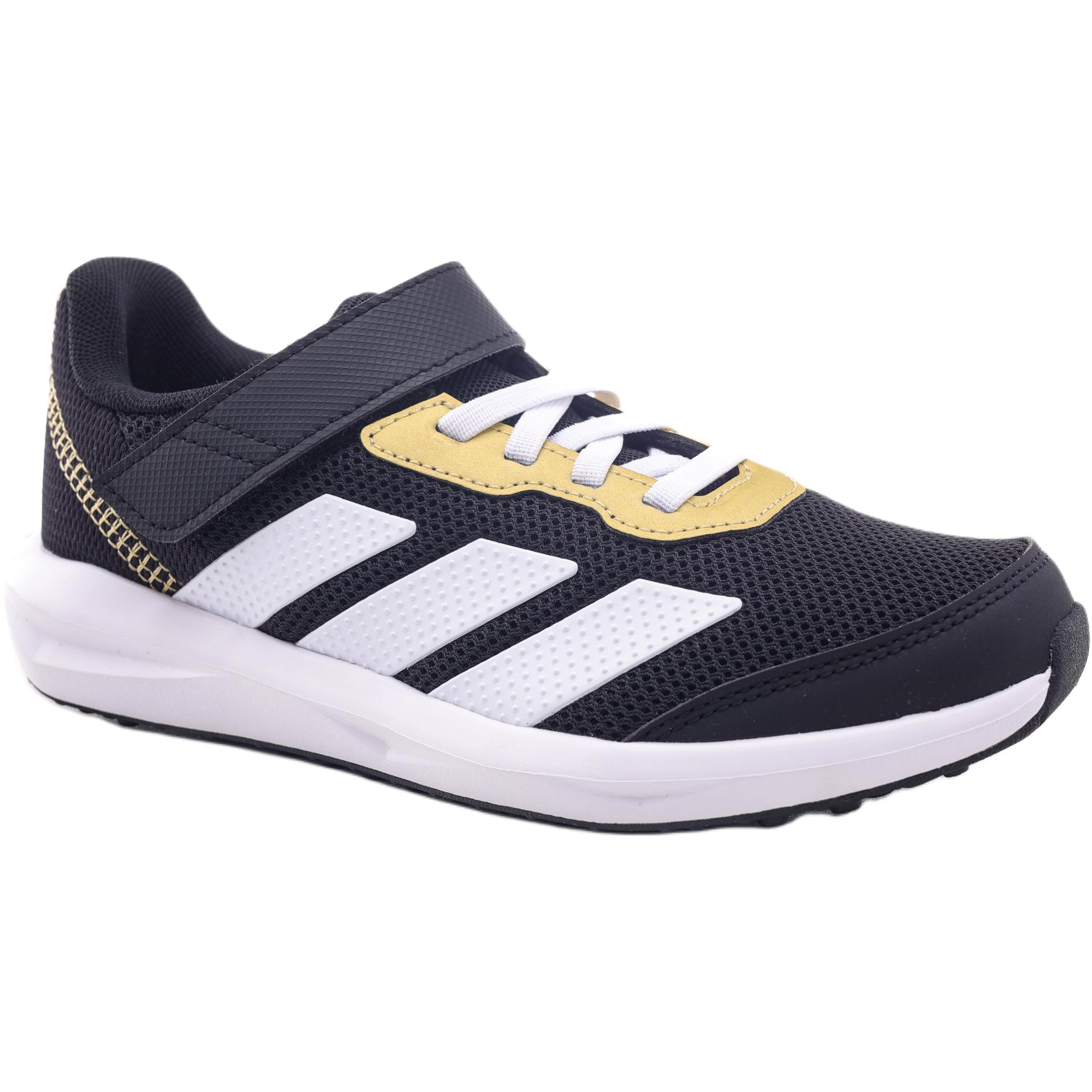 Adidas Детские беговые кроссовки Faito Slip Resistant Abrasion Resistant низкие черные для детей 3-7 лет — фото 4
