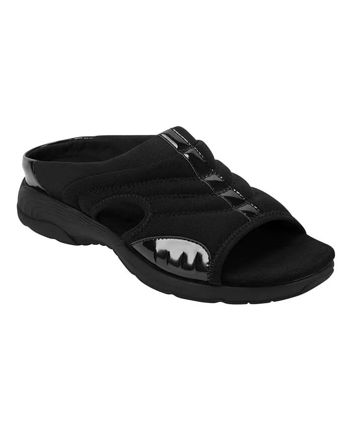 Женские повседневные сандалии Traciee Square Toe Flat Easy Spirit, черный — фото 3