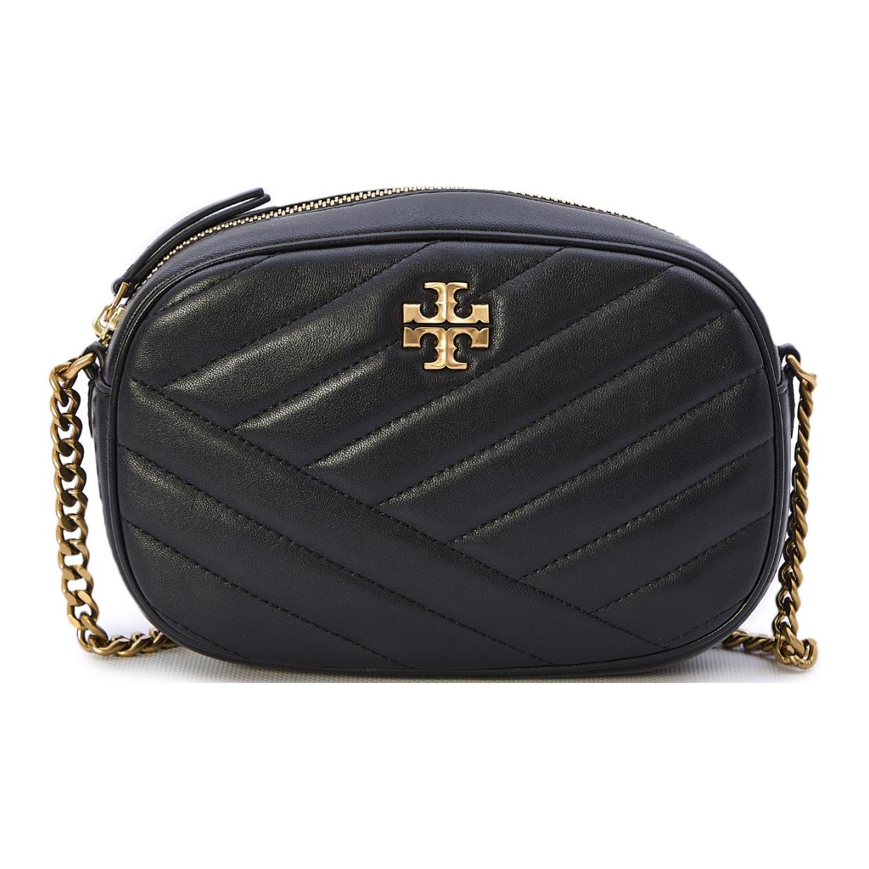 

Сумка Kira Nappa Leather через плечо для фотоаппарата женская черная TORY BURCH