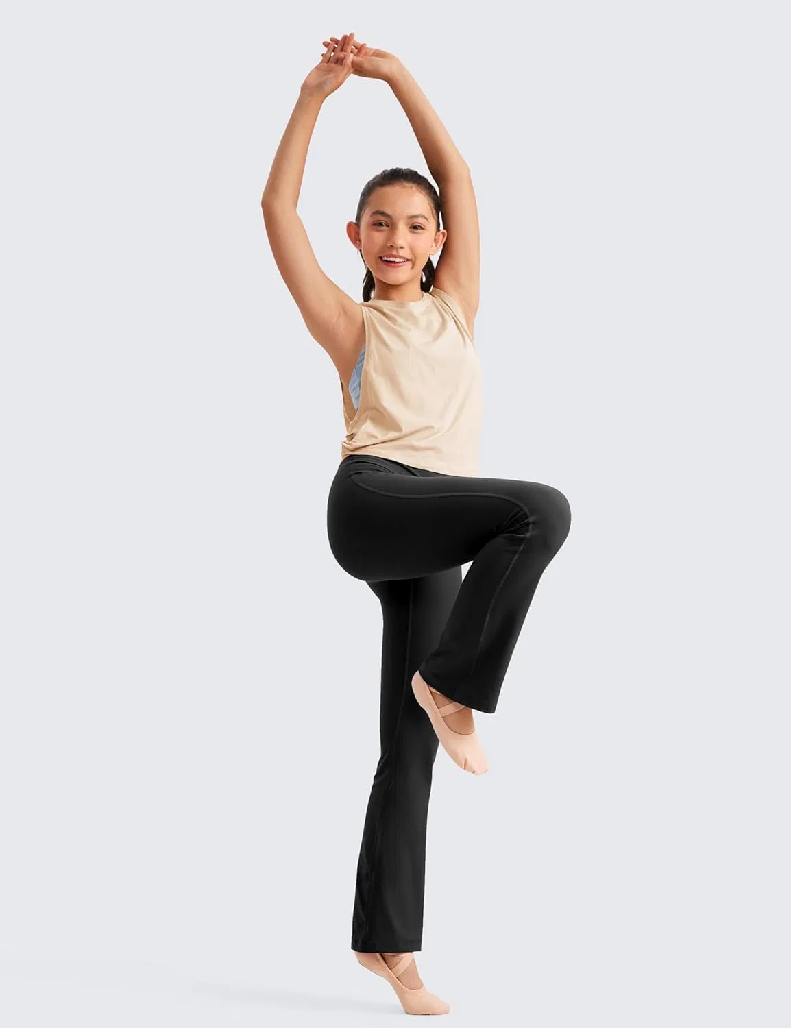 Леггинсы для девочек CRZ YOGA Butterluxe, черные — фото 2