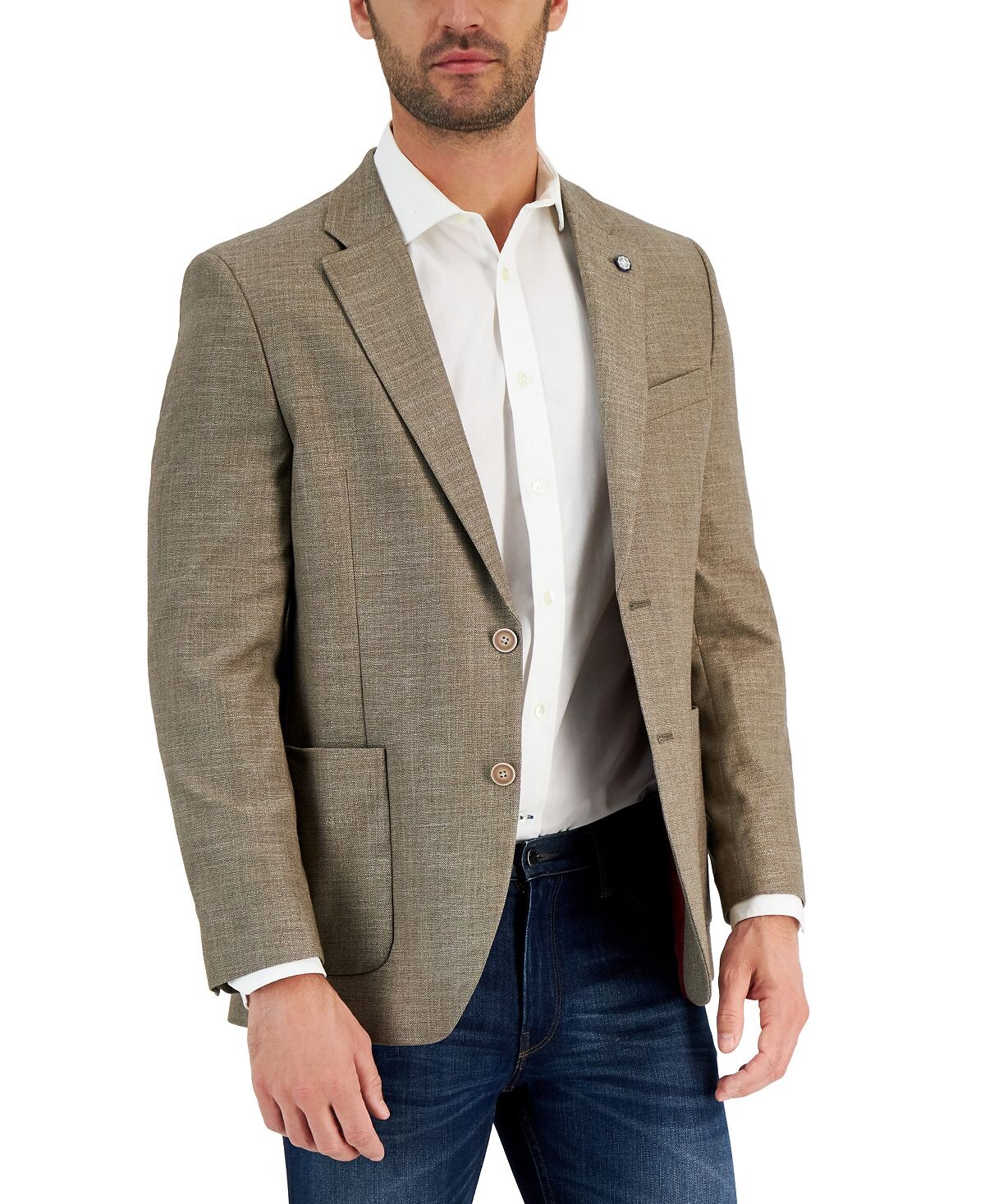 

Мужское однотонное спортивное пальто modern-fit active stretch Nautica, Серый, Мужское однотонное спортивное пальто modern-fit active stretch Nautica