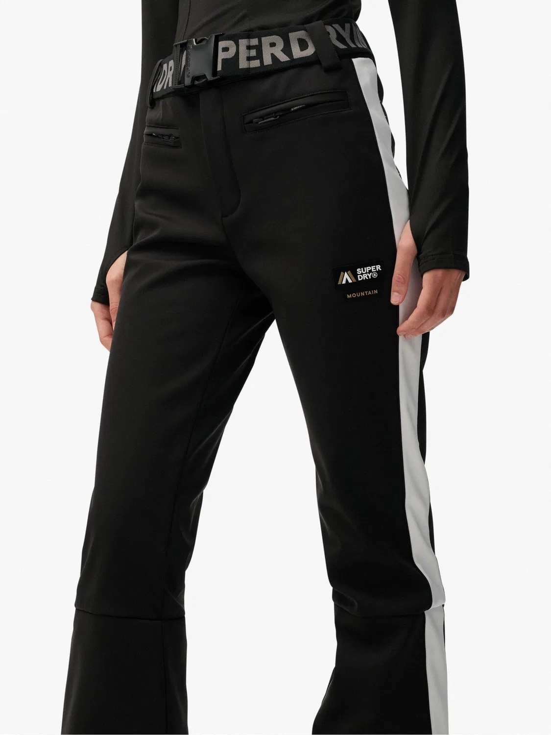 Брюки лыжные Luxe Ski Pants Superdry, черный — фото 4