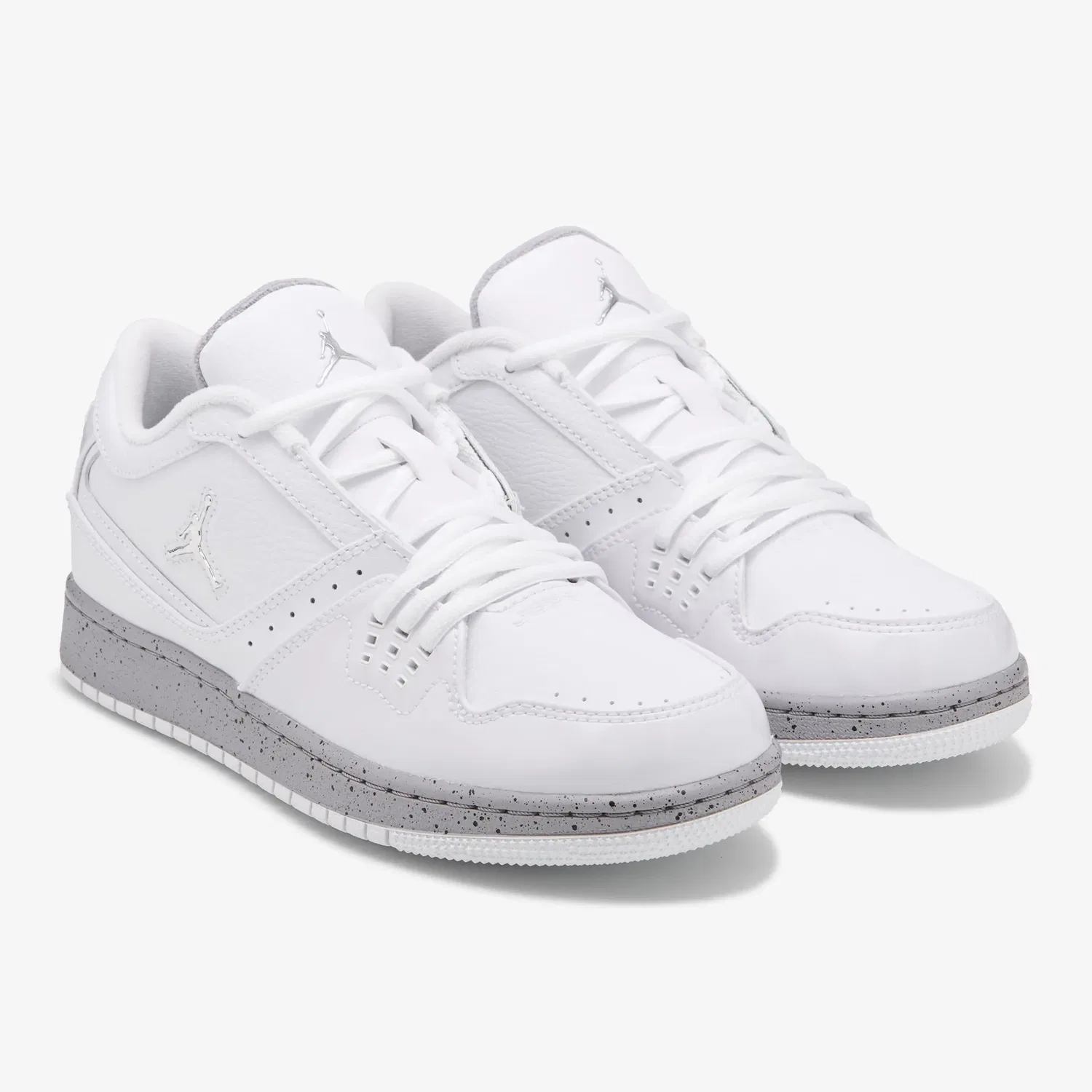 Детские низкие кроссовки 1 Flight Jordan, White/Grey