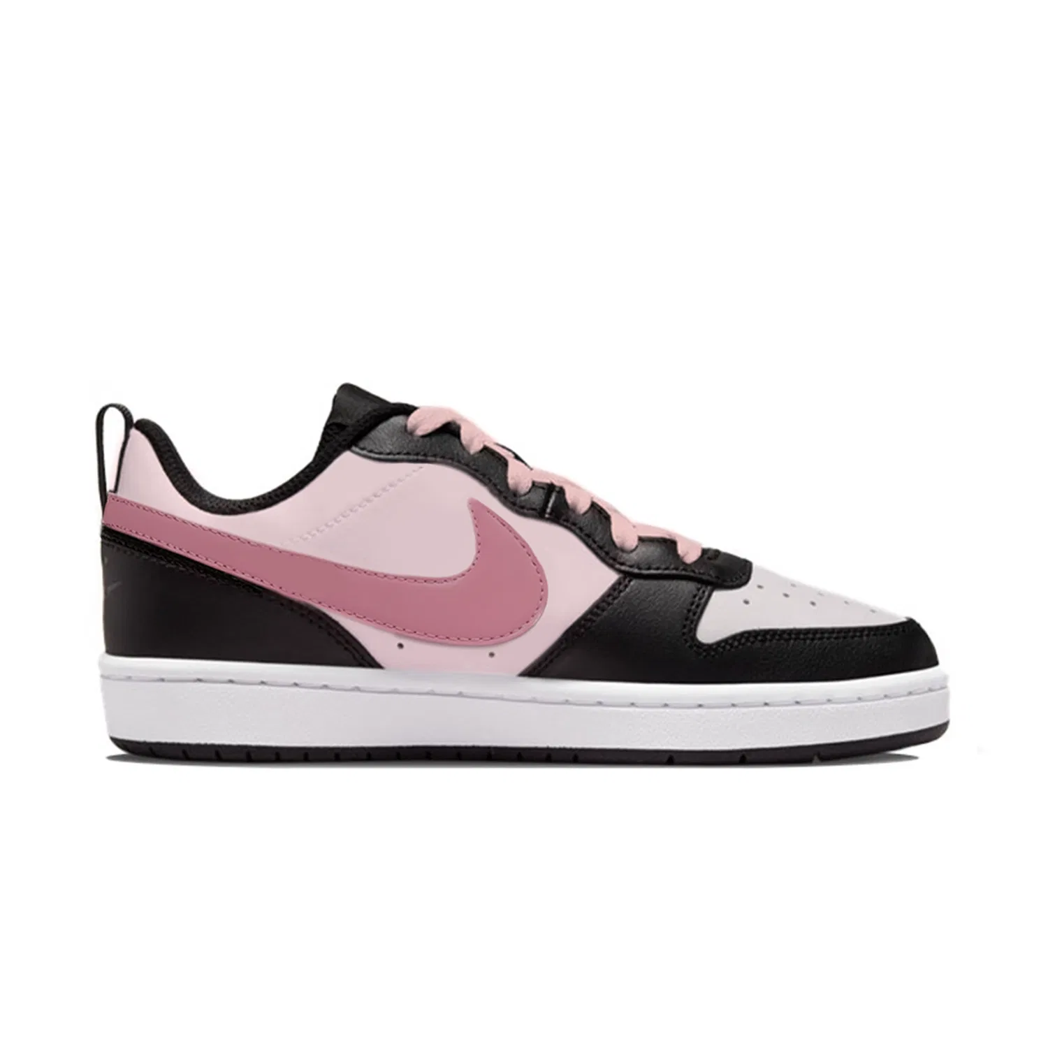 Детские кроссовки для скейтбординга с принтом Nike Court Borough 2, Nike, Black Pink Pink — фото 3