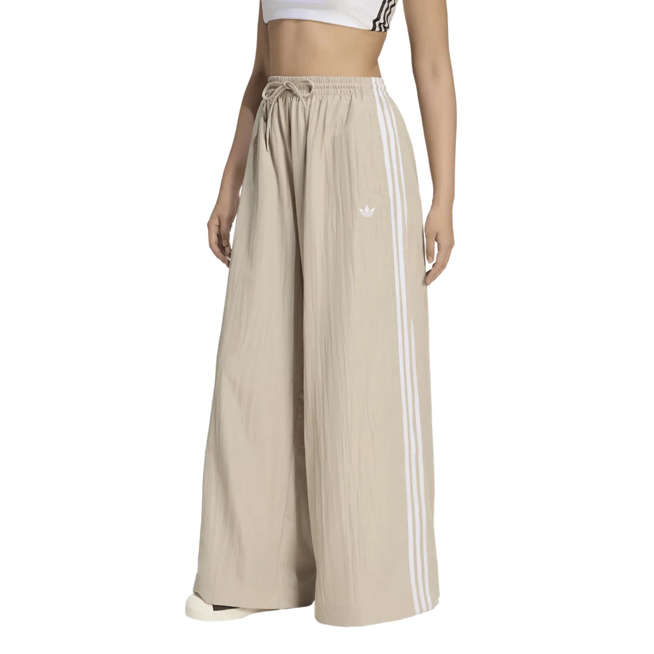 Женские спортивные штаны прямого кроя Firebird Adidas, Khaki/White