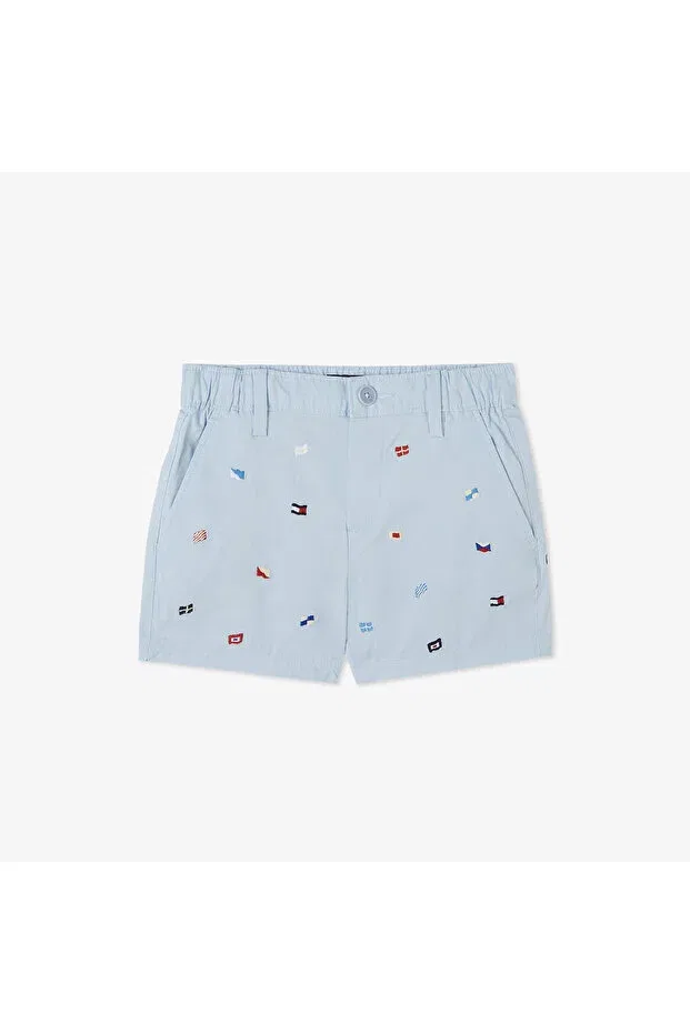 Детские шорты для девочек с принтом Tommy Hilfiger, C1O-Blue