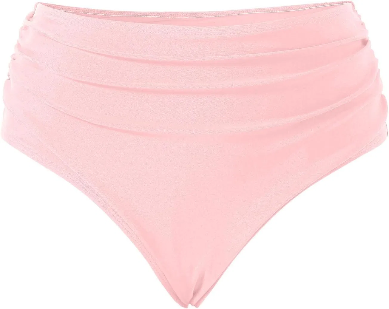 Женские бикини-шорты с защипом на талии, Retro Vintage, Pink — фото 4