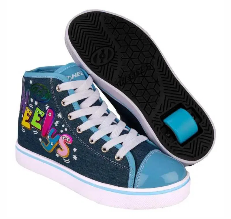 Детские кроссовки на колесах Veloz Heelys, Bunt Blau