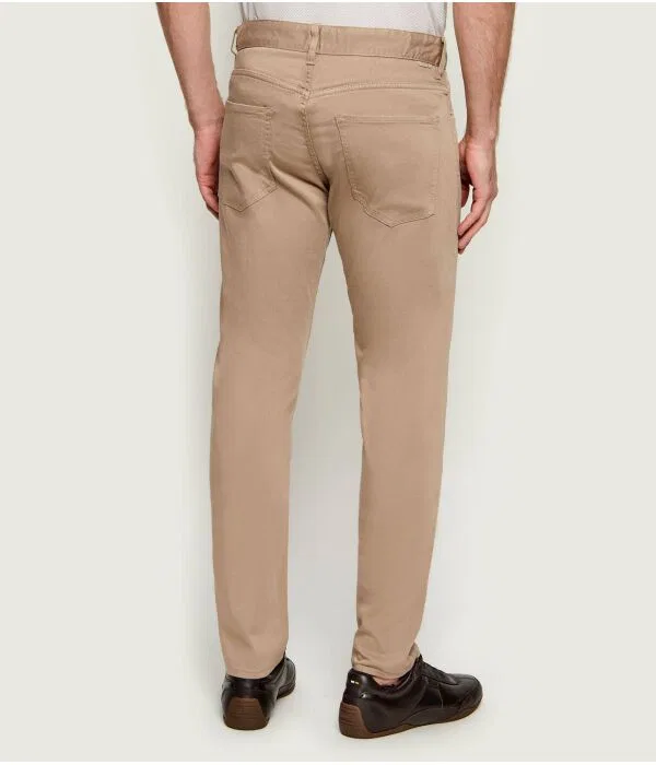 Мужские чино-брюки Slim Fit P-Delaware5 BOSS, бежевый — фото 4