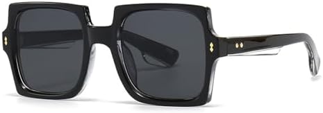 

Большие ретро-солнцезащитные очки 2027 года для женщин, с заклепками, в стиле панк, градиентные, с защитой от УФ-излучения UV400, большие солнцезащитные очки для мужчин MTZJH, 3