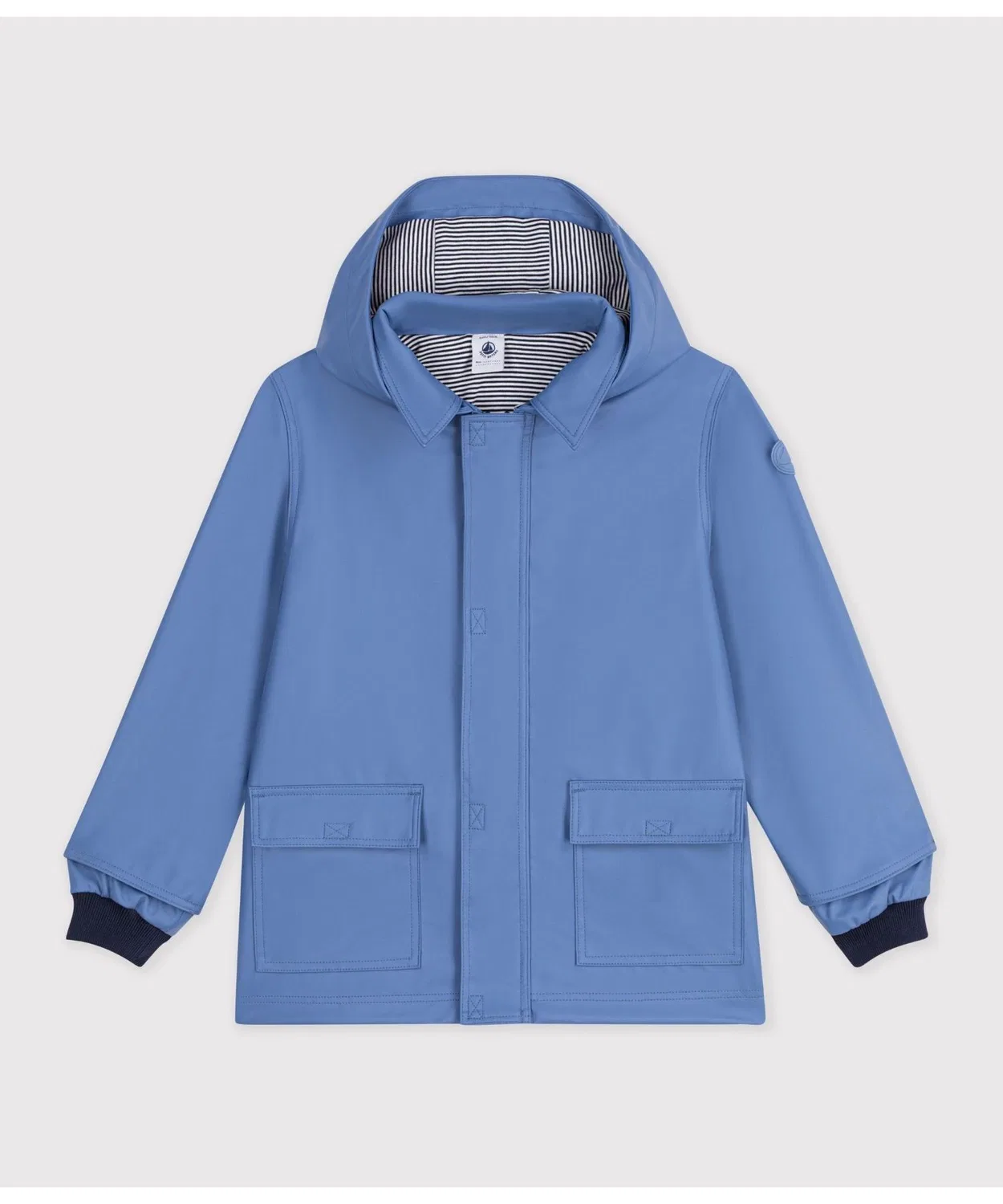 Детская куртка-парка с капюшоном PETIT BATEAU, Blue — фото 4