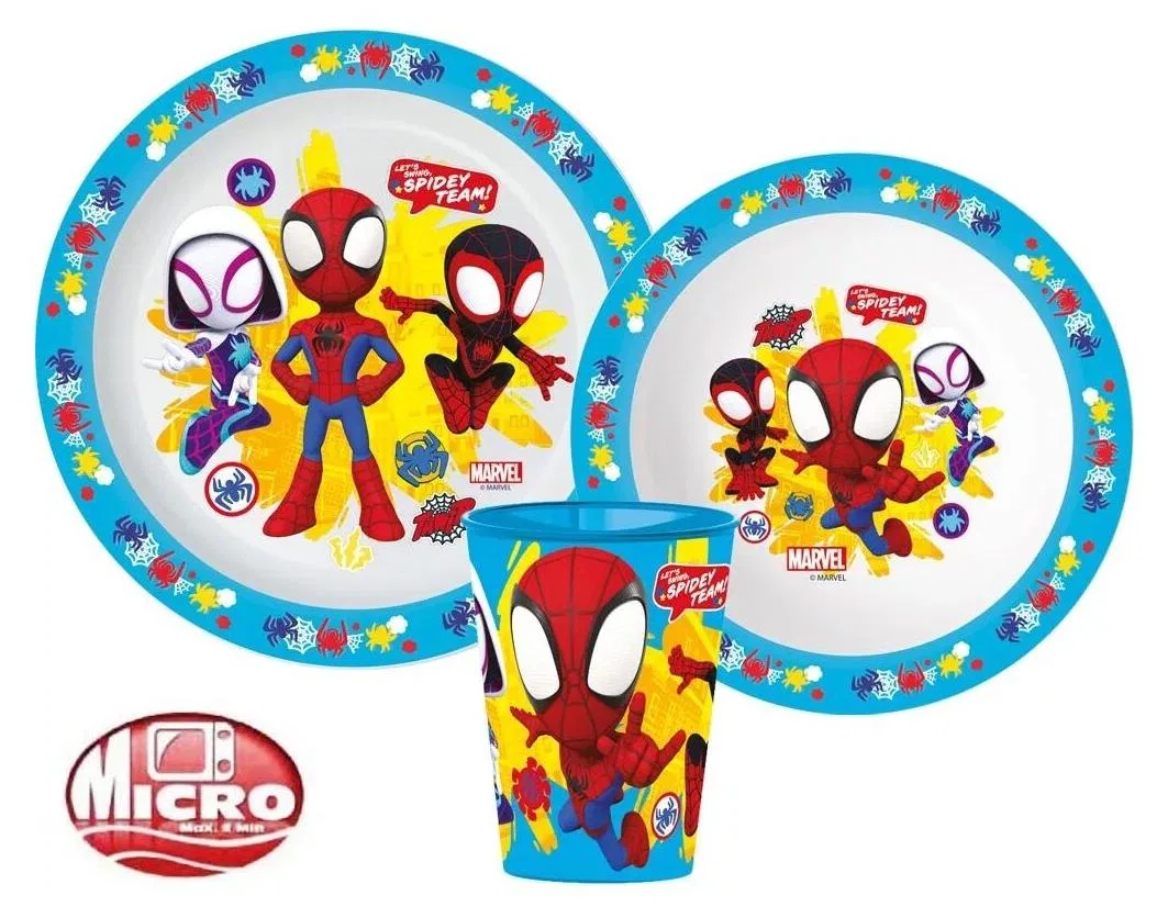 Детский набор посуды с принтом Spiderman Spidey Team, 0,26 л, Spiderman