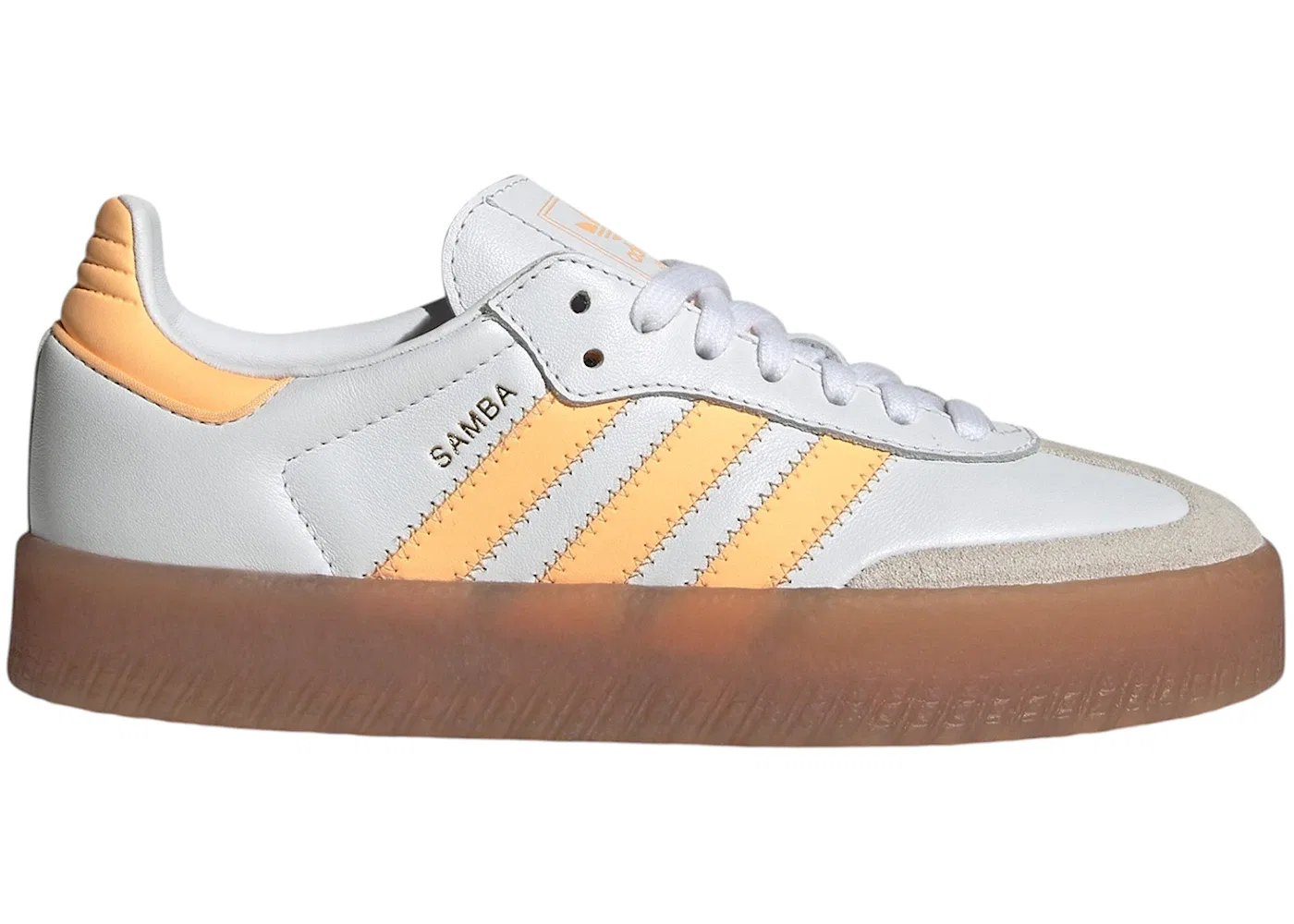 Детские кроссовки Lifestyle Adidas Sambae, Cloud White/Acid Orange/Gold Metallic