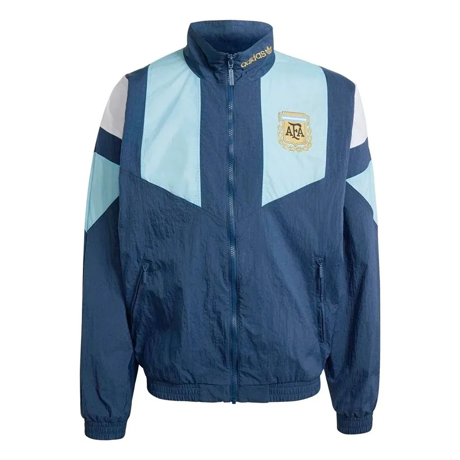 Мужская куртка с высоким воротником Afa Eqt Tt adidas, Синий