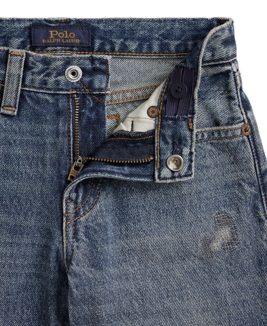Джинсы свободного кроя с потертостями и заплатками Lynwood Polo Ralph Lauren, Spruce Creek — фото 3